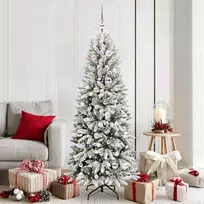 Dirbtinė Kalėdų eglutė su 300 LED s stovu Balta 180 cm