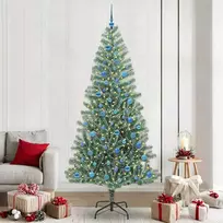 Dirbtinė Kalėdų Eglė Su Sniegu ir LED Šviesa su 300 LED 240 cm