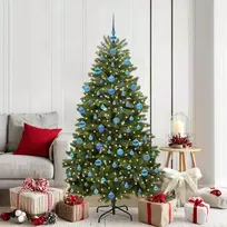 Dirbtinė Kalėdų eglutė su 300 LED Žalia 180 cm PVC ir metalas