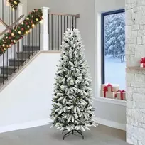 Dirbtinė Kalėdų eglutė su 300 LED s stovu Balta 240 cm