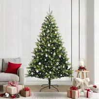 Dirbtinis sulankstomas Kalėdų medis su 300 LED Žalia 210 cm