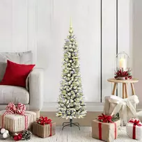 Dirbtinė Kalėdų eglutė Balta 120 cm PVC ir Metalas ir Plastikas