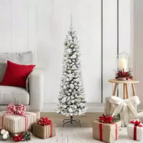 Dirbtinė Kalėdų eglutė Balta 120 cm PVC ir Metalas ir Plastikas