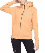 Nike Džemperis Moterims W Nsw Essntl Hoodie FZ Flc Oranžinis BV4122 734