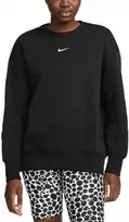 Nike Džemperis Moterims W Nsw Phnx Fleece Os Crew Juodas DQ5733 010