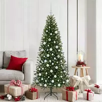 Dirbtinė Kalėdų eglutė su 300 LED Žalia 180 cm PE ir PVC