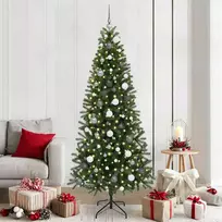 Dirbtinė Kalėdų eglutė su 300 LED Žalia 210 cm PE ir PVC