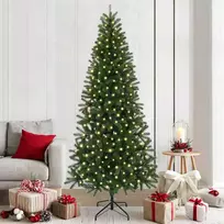 Dirbtinė Kalėdų eglutė su 300 LED Žalia 210 cm PE ir PVC