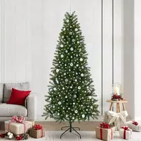 Dirbtinė Kalėdų eglutė su 300 LED Žalia 240 cm PE ir PVC
