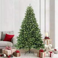 Dirbtinė Kalėdų eglutė su 300 LED Žalia 210 cm PE ir PVC