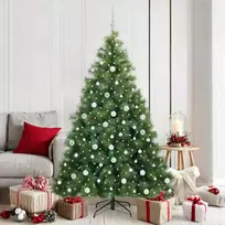 Dirbtinė Kalėdų eglutė su 300 LED Žalia 180 cm PE ir PVC