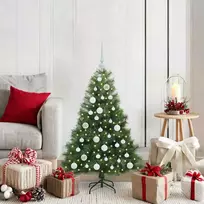 Dirbtinė Kalėdų eglutė su 150 LED Žalia 120 cm PE ir PVC