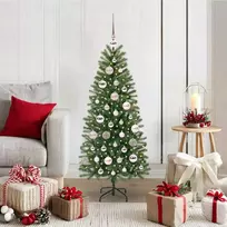 Dirbtinė Kalėdų eglutė su 150 LED Žalia 120 cm PE ir PVC