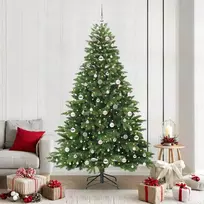 Dirbtinė Kalėdų eglutė su 300 LED Žalia 210 cm PE ir PVC