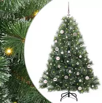 Dirbtinė Kalėdų eglutė su 150 LED Žalia 150 cm PE ir PVC