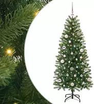 Dirbtinė Kalėdų eglutė su 150 LED Žalia 150 cm PE ir PVC