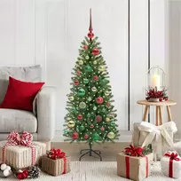 Dirbtinė Kalėdų eglutė su 150 LED Žalia 120 cm PE ir PVC