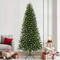 Dirbtinė Kalėdų eglutė su 300 LED Žalia 240 cm PE ir PVC