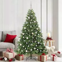 Dirbtinė Kalėdų eglutė su 300 LED Žalia 180 cm PE ir PVC