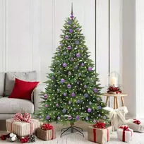 Dirbtinė Kalėdų eglutė su 300 LED Žalia 180 cm PE ir PVC