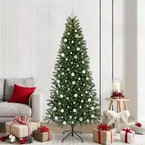 Dirbtinė Kalėdų eglutė su 300 LED Žalia 210 cm PE ir PVC