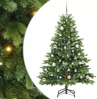 Dirbtinė Kalėdų eglutė su 150 LED Žalia 150 cm PE ir PVC