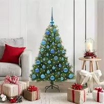 Dirbtinė Kalėdų eglutė su 150 LED Žalia 120 cm PE ir PVC