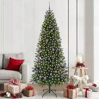 Dirbtinė Kalėdų eglutė su 300 LED Žalia 210 cm PE ir PVC