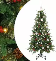 Dirbtinė Sulankstoma Kalėdų Eglutė Žalia 150 cm PE ir PVC
