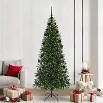 Dirbtinė Kalėdų eglutė su 300 LED Žalia 210 cm PE ir PVC