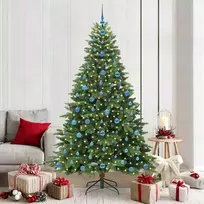 Dirbtinė Kalėdų eglutė su 300 LED Žalia 210 cm PE ir PVC