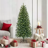 Dirbtinė Kalėdų eglutė su 150 LED Žalia 150 cm PE ir PVC