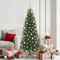 Dirbtinė Kalėdų eglutė su 300 LED Žalia 180 cm PE ir PVC