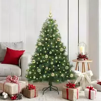 Dirbtinė Kalėdų eglutė su 150 LED Žalia 150 cm PE ir PVC
