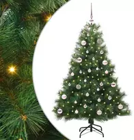 Dirbtinė Kalėdų eglutė su 150 LED Žalia 150 cm PE ir PVC