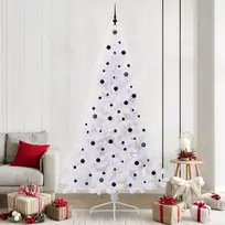 Dirbtinė Kalėdų eglutė su 300 LED Balta 240 cm PVC ir Plienas