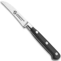 „Ambrogio Sanelli CHEF“ skutimo peilis su lenkta geležte, kaltas, ilgis 180 mm