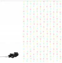 Lempučių užuolaida 300 LED, 3x3 m, šiltai balta