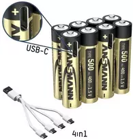 Ansmann 1311-0031 Įkraunamos AAA ličio baterijos 400 mAh 1,2 V 8 vnt.