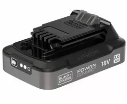 Black & Decker juodas+decker Juodas+DECKER 18V 2.0Ah battery BDL2018S