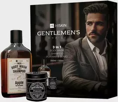 HISKIN plaukų ir barzdos rinkinys - Viskio šampūnas 330 ml + Plaukų ir barzdos pomada
