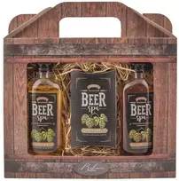 Bohemia Gifts Kosmetikos dovanų rinkinys "BEER SPA" - dušo želė (100ml), šampūnas (100ml) ir vonios druska (150g)
