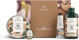 The Body Shop Medium Shea Giftset kūno priežiūros rinkinys (kūno sviestas, 200 ml + dušo kremas, 250 ml + rankų balzamas, 30 ml + lūpų sviestas, 10 ml)