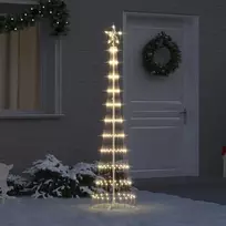 LED Kalėdų medis s stovu Šilta balta 51 x 51 x 190 cm metalas