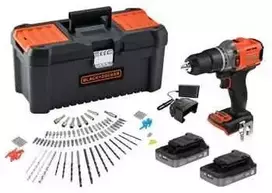 Black & Decker juodas+decker 18V BCD383D2TA Juodas+DECKER drill/driver