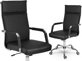 Biuro kėdė, ergonomiško dizaino, su galvos atrama, juoda žaidimų kėdė, reguliuojamo aukščio, patogi stalo kėdė