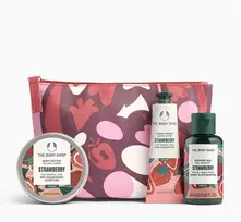 The Body Shop G2 Beauty Bag Strawberry Giftset, 140 ml