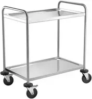 Waiters trolley, two-shelf, welded