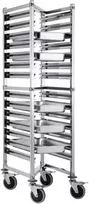 GN 1/1 tray transport trolley