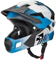 Rockbros TS-61 10110061001 Vaikiškas dviračio šalmas su nuimamu smakru, S dydis (48-52) - Mėlyna